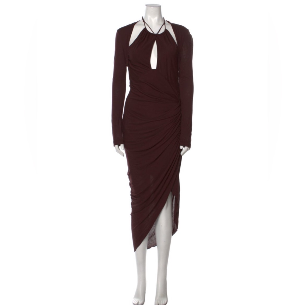 Helmut Lang Halterneck Midi Length Dress